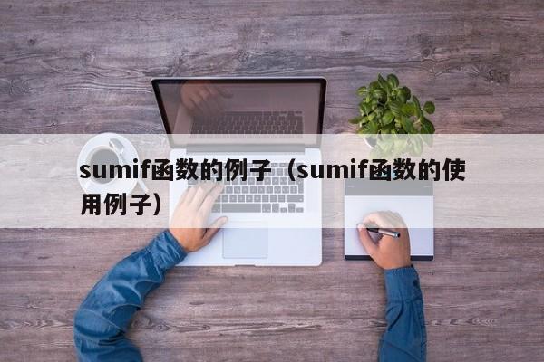 sumif函数的例子(sumif函数的使用例子)