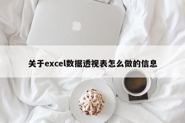 关于excel数据透视表怎么做的信息