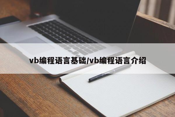 vb编程语言基础/vb编程语言介绍